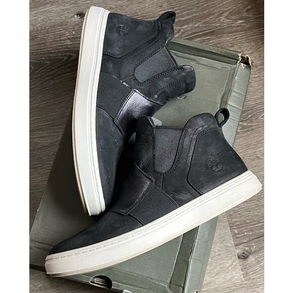 Timberland LONDYN Chelsea Black Nubuck TB OA1S3S 001 Women Size 11M - Picture 6 of 11